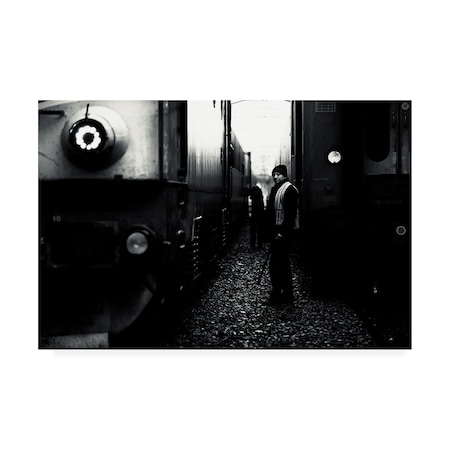 Julien Oncete 'A Life Between Trains' Canvas Art,22x32
